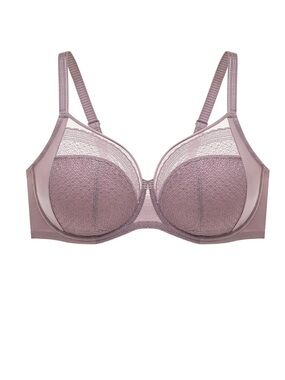 NWT Understance elderberry Salma full coverage lace bra 36DDD